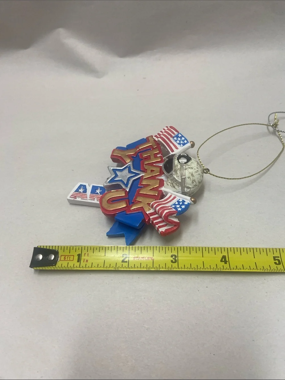 Thank You Army Patriotic Ornament - Red, White & Blue